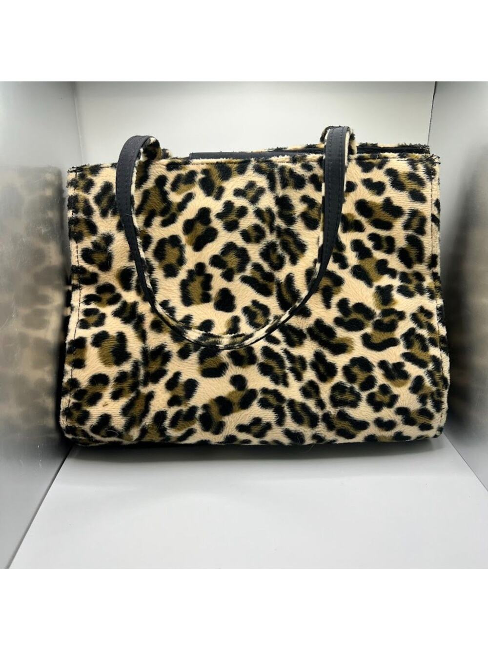 Y2K Unbranded Cheetah Print Mini Tote Top Handle Hand Bag